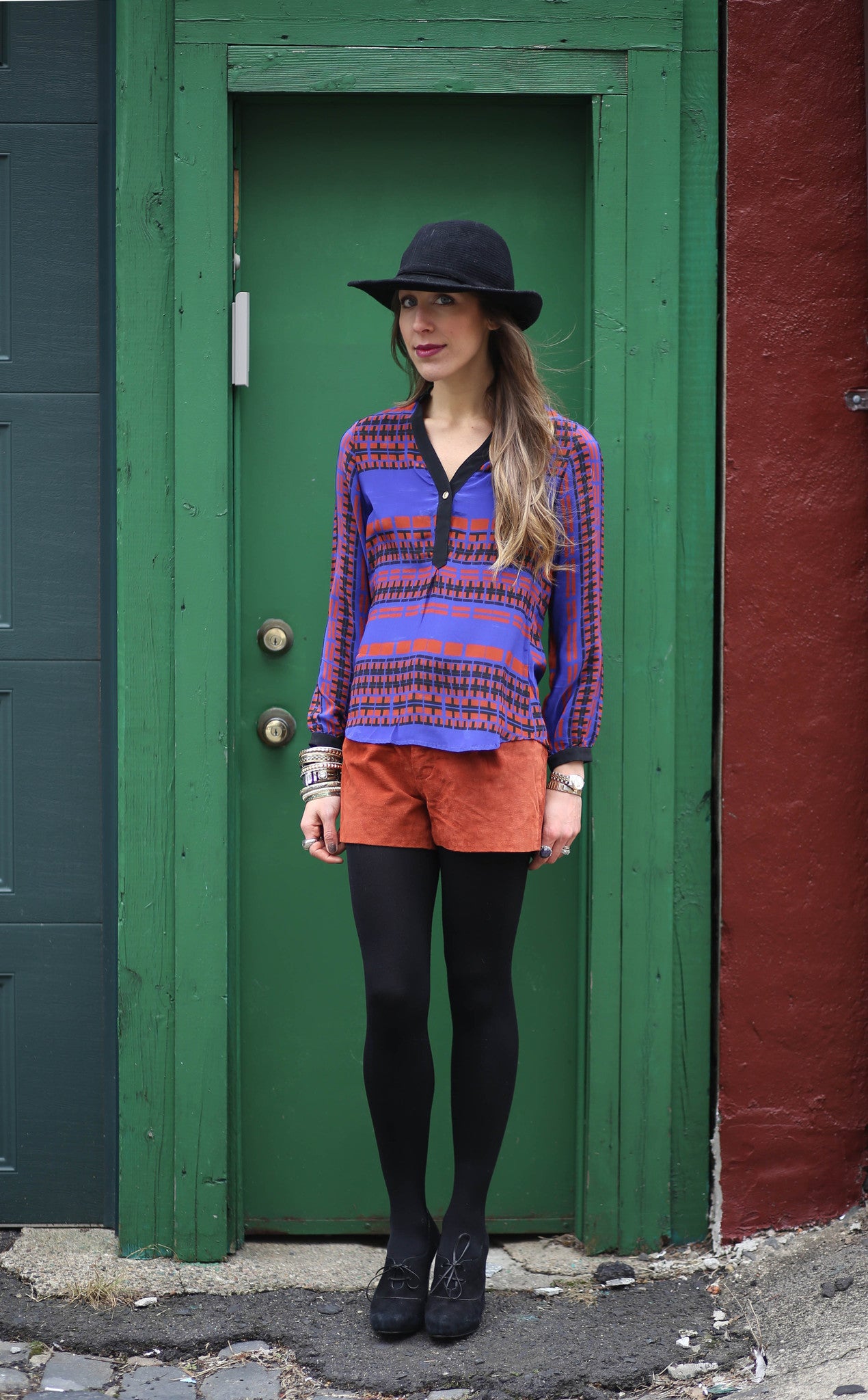 Alison Grid Blouse