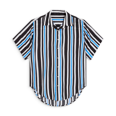 Sōlune Boyfriend Shirt — oversized satin collared button down shirt for sleeping and lounging
