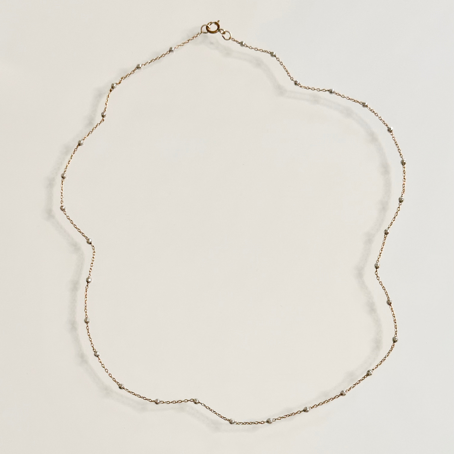 silver & gold mixed metal necklace for everyday wear