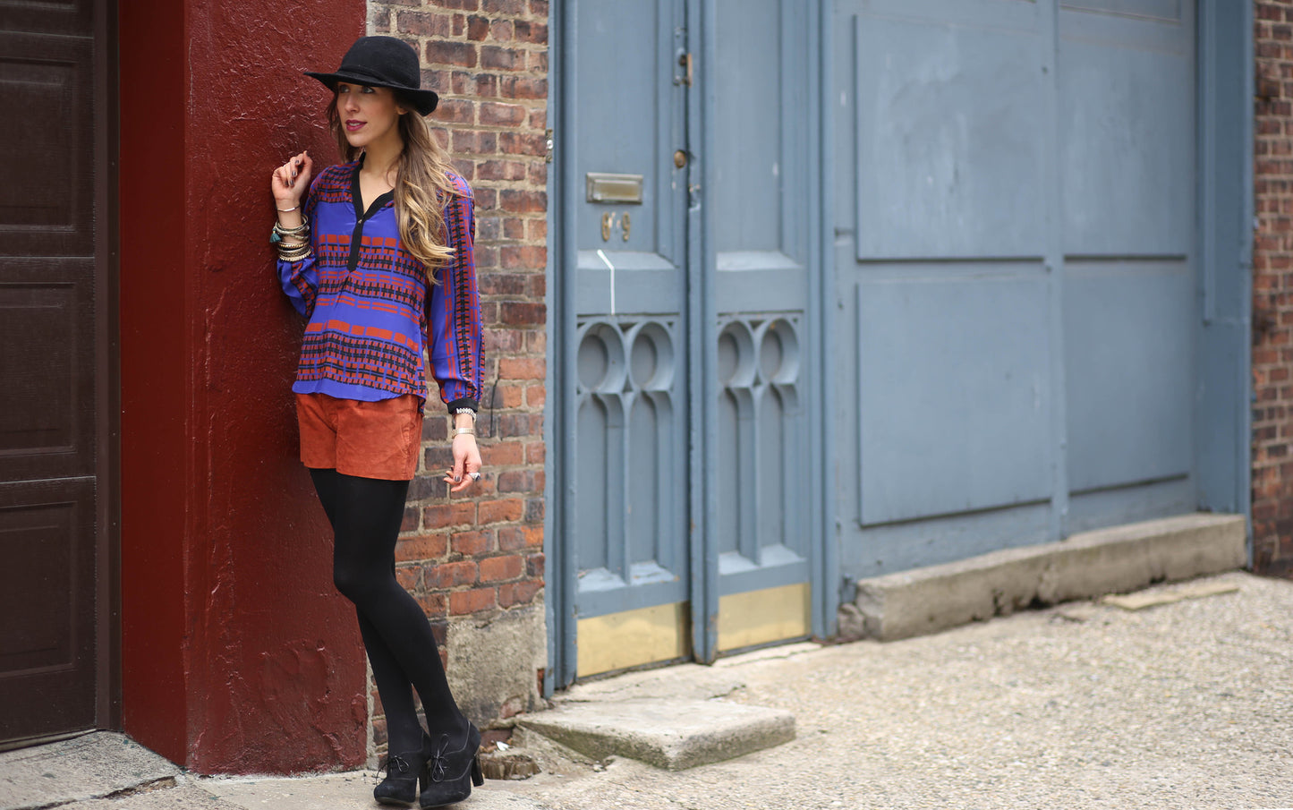 Alison Grid Blouse