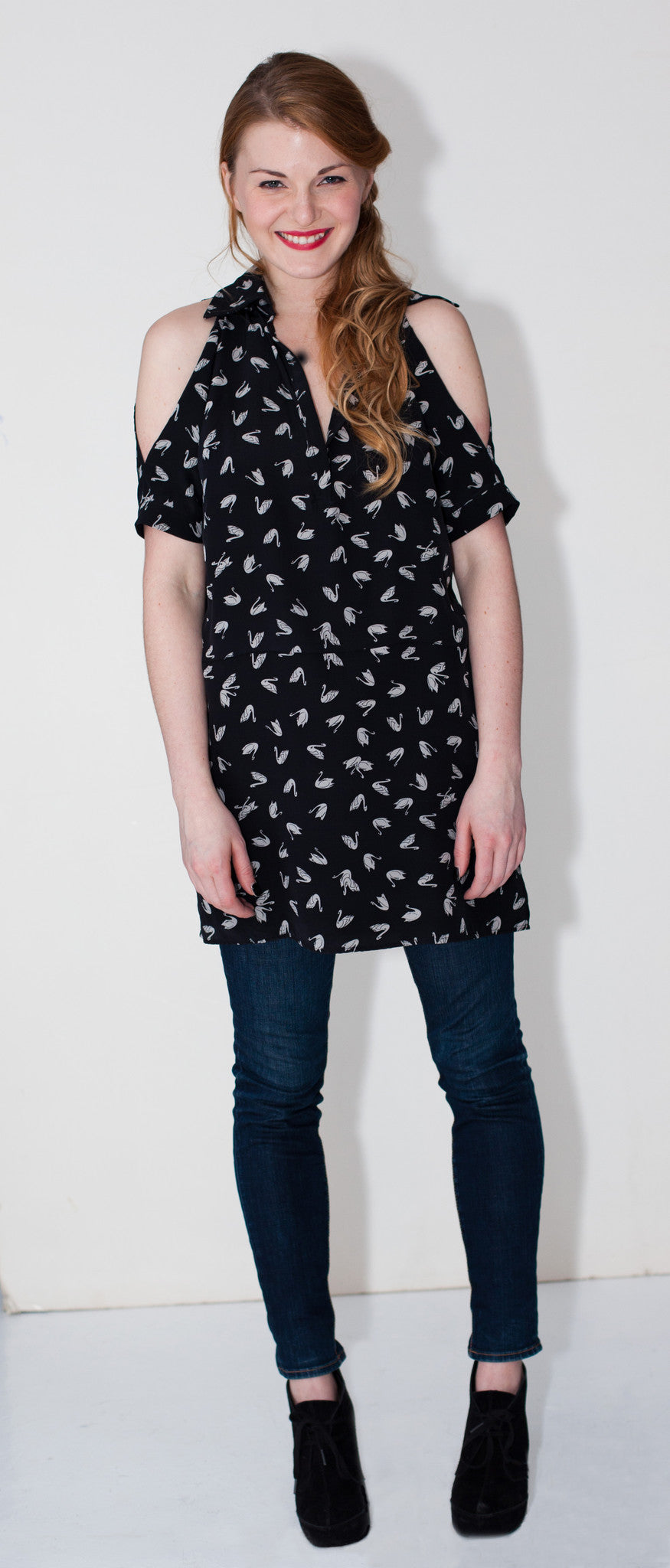 Cold Shoulder Shirtdress